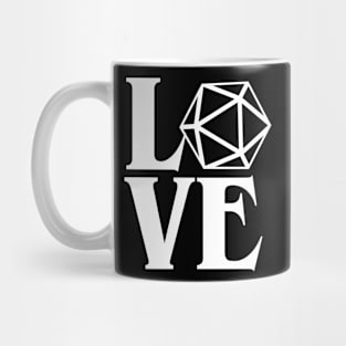 Polyhedral D20 Love Mug